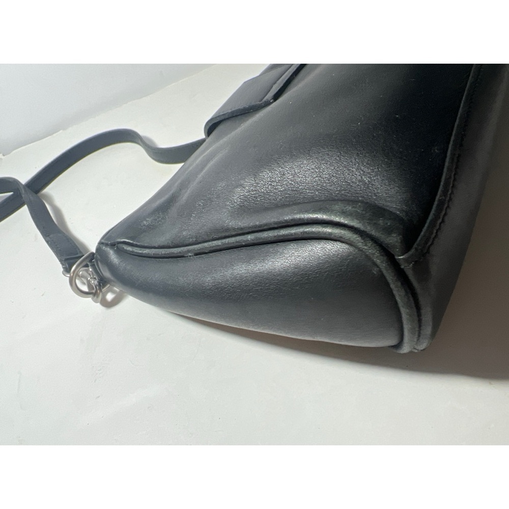 Coach vintageBlack Leather Crossbody Bag - Picture 4 of 10